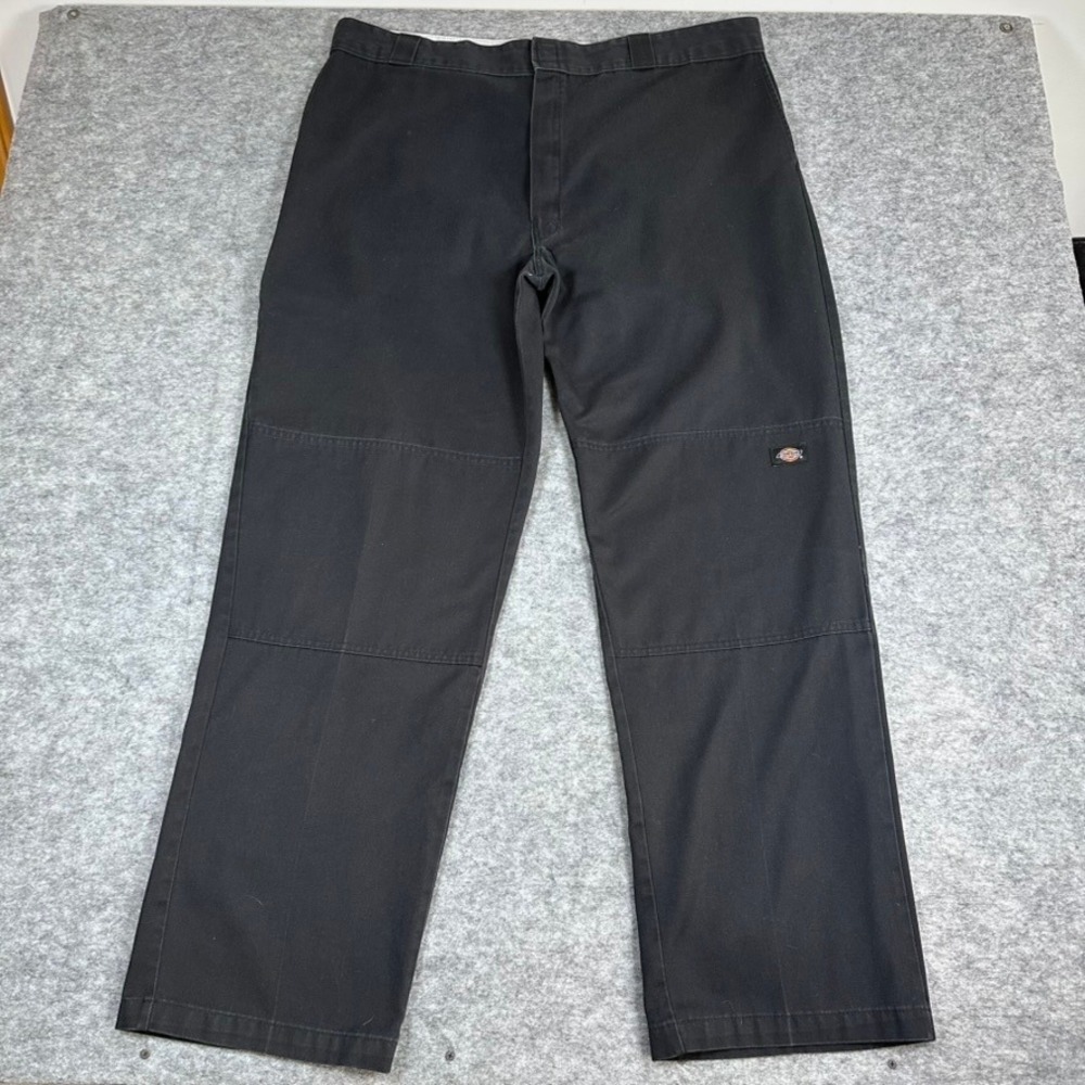 Dickies Double Knee Work Pants Black Loose Fit Utility Mens 42x32